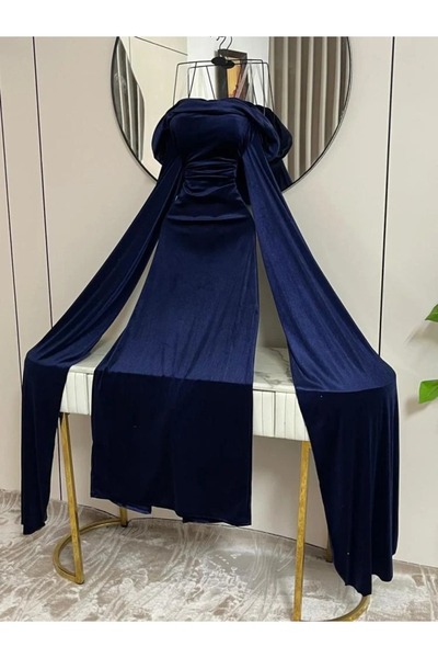 ADORA Navy blue evening dress