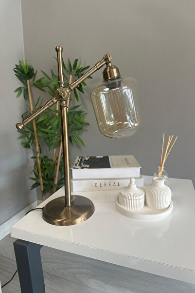 Bamyum Diona Bal Cam Eskitme Gövde Masa Lambası Masaüstü Aydınlatma Yatak Oda...