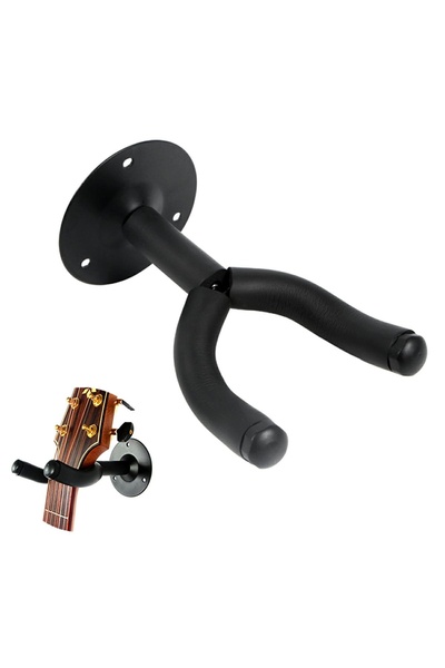 Aptel Suport chitara, vertical, otel, negru, 15x8.5 cm