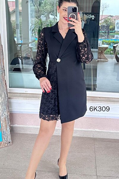 İnce Topuk فستان دانتيل مزدوج 6k309