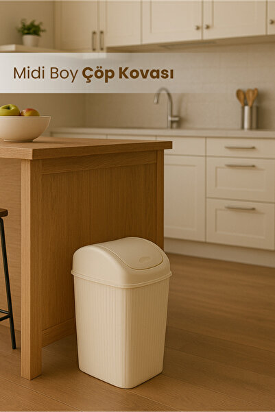 Orvila Countertop Practical Midi Trash Can 6.7 Lt.
