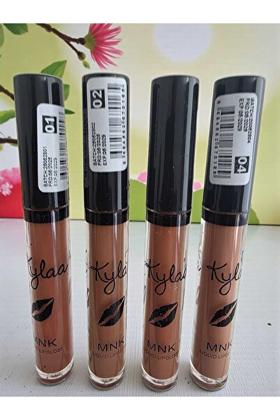 MT أحمر شفاه سائل غير لامع 4 قطع أرقام 01/02/03/04