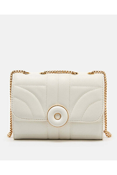 REDTAG حقيبة رسول نسائية مزخرفة باللون الأبيض