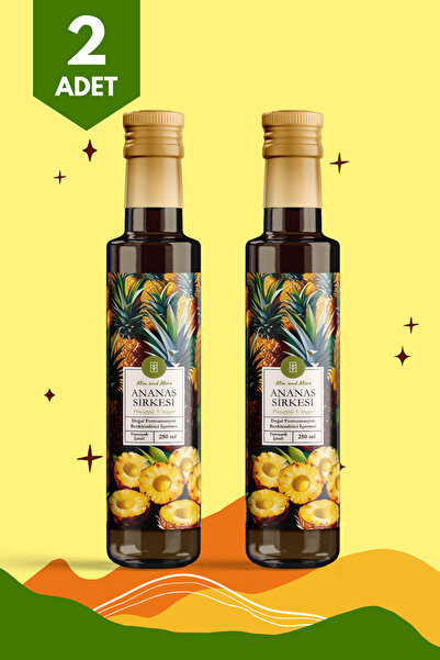 Mim and More Ananas Sirkesi 2'li Set – Doğal Fermantasyon, %100 Doğal ve Katk...