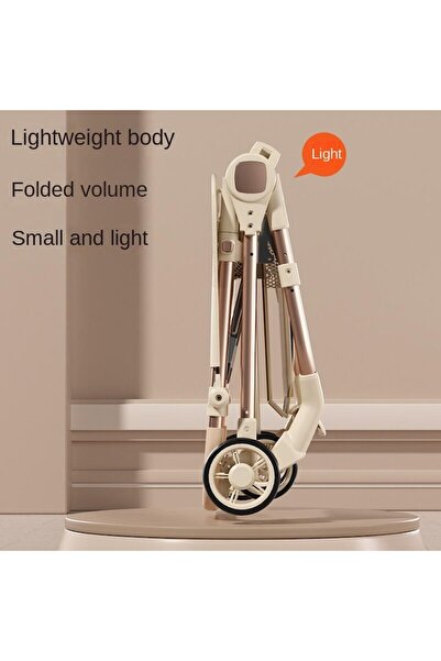 SMARTECH Foldable Baby Stroller with Tray and Sunshade, Storage Net, Lightweight, Compact, Comfortable, 1-5 Y