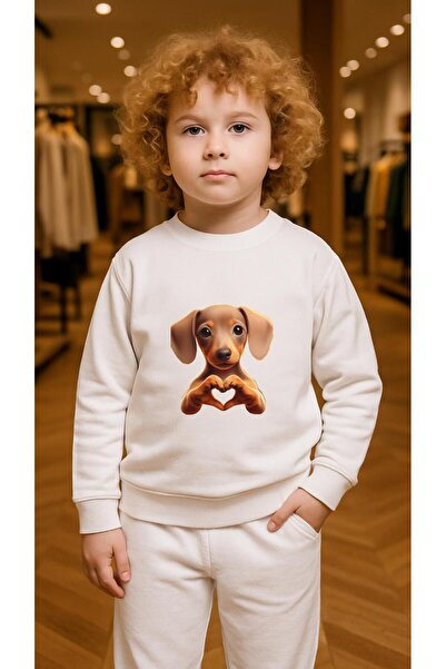 playwear Παιδικό Φούτερ Σετ με στάμπα HEART BUBBLE για Κορίτσια και Αγόρια, μ...