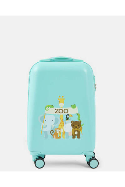 REDTAG حقيبة عربة للأطفال بطبعة حديقة حيوان النعناع (18 بوصة)