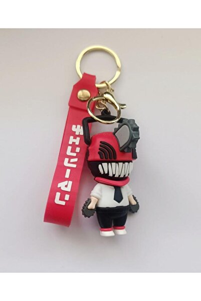 Hd Marketim سلسلة مفاتيح من السيليكون على شكل رجل المنشار، لعبة زينة للحقيبة