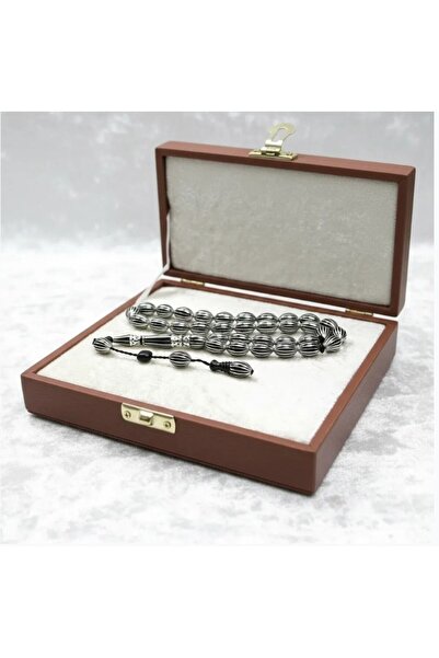 BlackCraft Beyzi Kesim 16'lı Nakkaş İmame Oltu Taşı Tespih