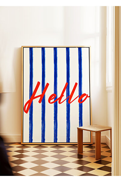 ARTHOUSECOLLECTIVE Hello / Merhaba - Poster pentru decorarea peretelui - Post...