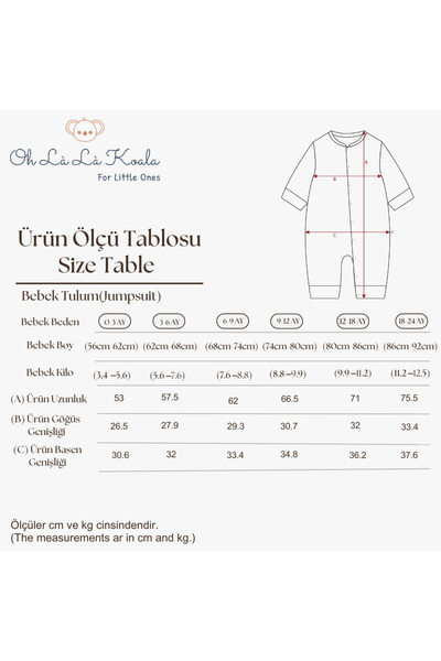 Oh La La Koala For Little Ones Blueberry Woodie Series Jumpsuit