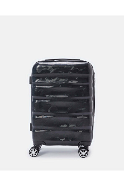 REDTAG عربة أمتعة سوداء مزخرفة (20 بوصة)