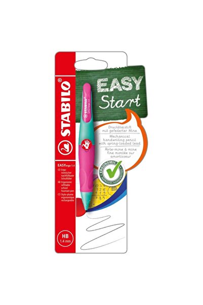 Stabilo EASYergo 1.4 Mechanical Pencil, right-handed, neon pink/turquoise