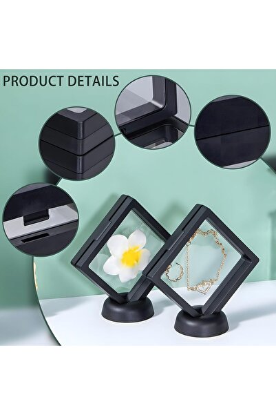 Aputue 3D Floating Frame Display Case - 10pcs Small Shadow Box for Jewelry & Collectibles