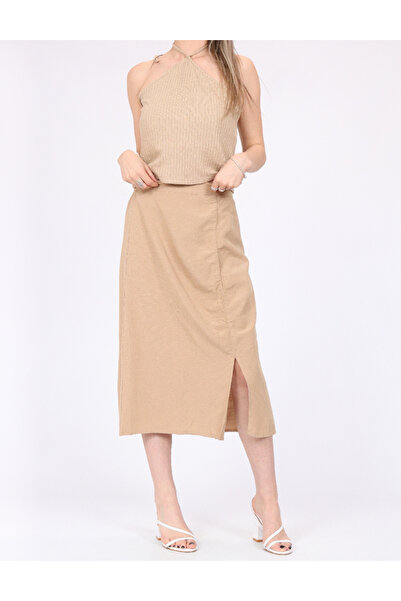 PIECES Skirt, Brown