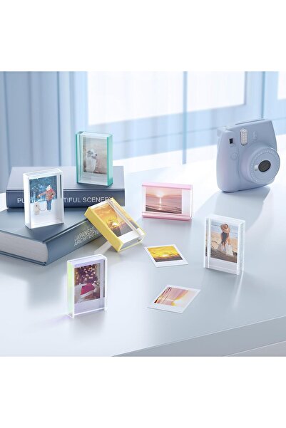 TERRIFI إطارات صور أكريليكية لامعة مقاس 2×3 من Instax Mini (عبوة من 3 قطع)