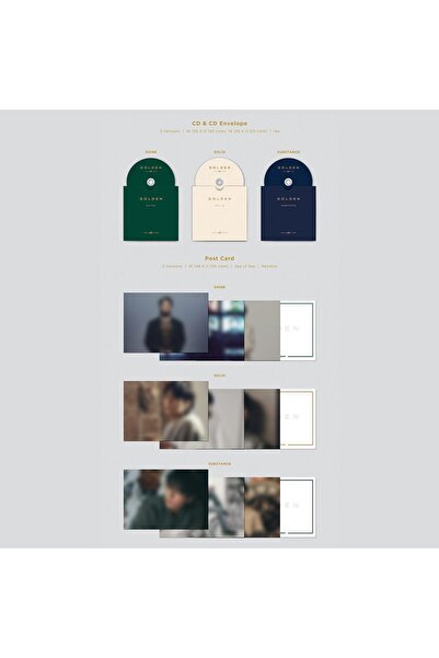 Generic JUNGKOOK - [GOLDEN] (SOLID Ver.) Book Case + Photo Book + CD + Photocards