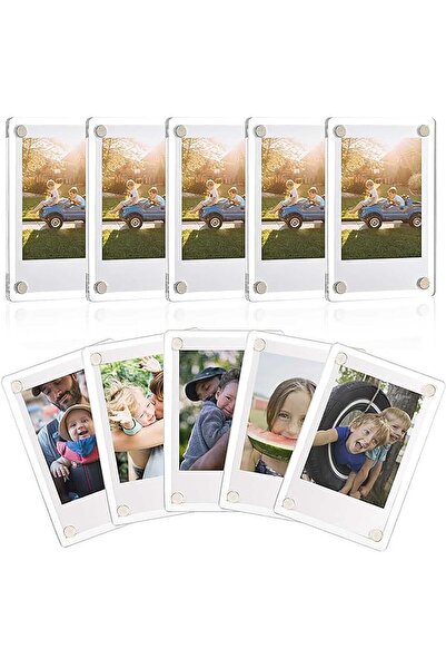 Tazweeq إطار صور مغناطيسي من الأكريليك (مزدوج الجوانب) - عبوة من 10 قطع