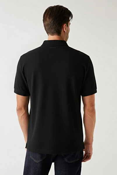 Guess Cotton Men's Black Regular Fit Polo T-Shirt M5Bp05K0891-Jblk