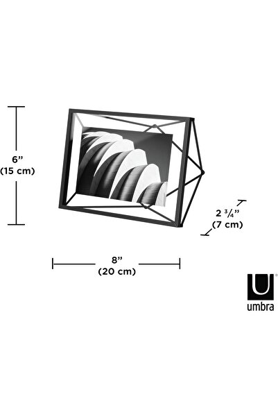 umbra Prisma Picture Frame, 4" x 6", Black
