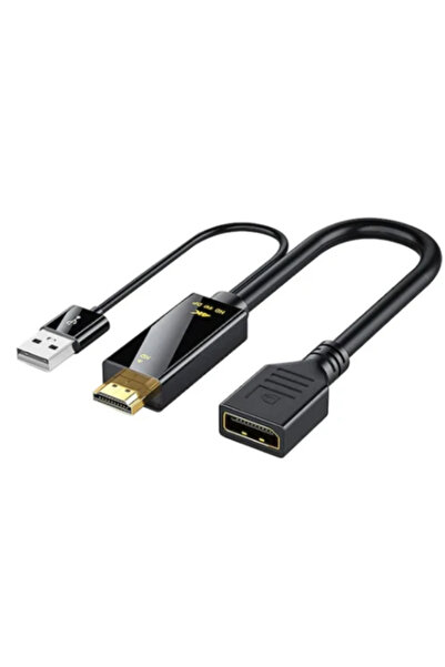 Datastar HDMI To Displayport 4K USB 2.0 Güç Kaynaklı Kablo Hd To Dp Kablo