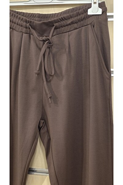 trendbysena Women's Pants Steel Knitted Elastic Waistband