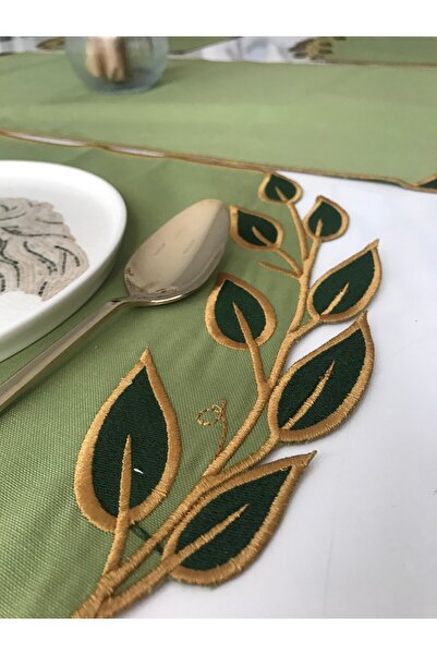 YD TASARIM Y&D TASARIM YAPRAK SERİSİ RUNNER - LEKE TUTMAZ KUMAŞ 40*115