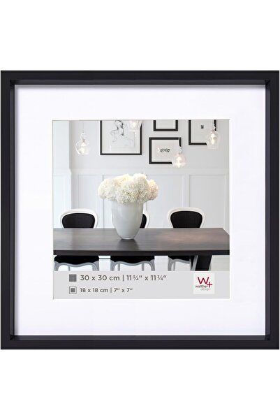 Walther Design إطار صورة، أسود، 8 × 8 بوصة (20 × 20 سم)
