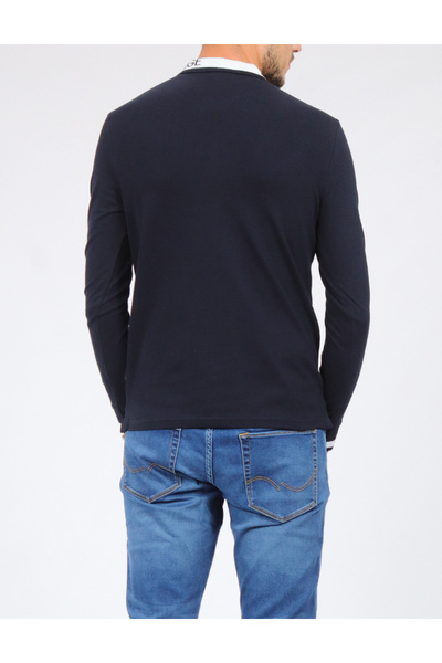 Armani Exchange Blouse, Dark navy blue