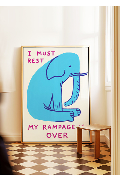 ARTHOUSECOLLECTIVE I Must Rest - Unframed Poster in Table Dimensions