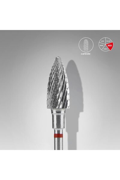 STALEKS FT110R060/14 EXPERT sert alaşım kozalak freze,kırmızı, çap 6 mm / çal...