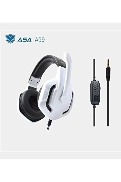 ASA A99 PlayStation 5 Gaming Headphone with Microphone, White