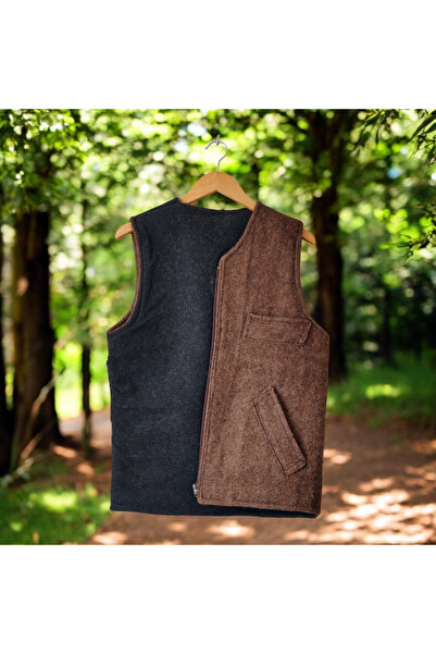 WOODMEN Handmade Men's Original Felt Wool Vest Winter Waistcoat - Warmth from the Roots