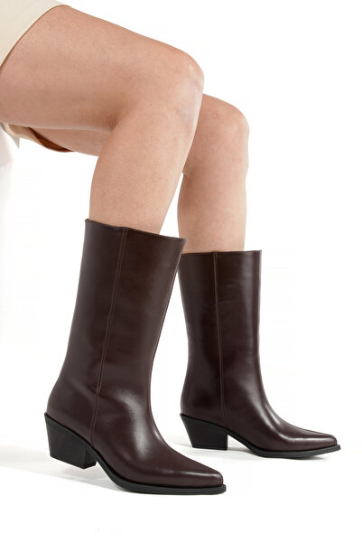 PİCCOLO Hakiki Deri Sivri Burunlu Kadın Çizme