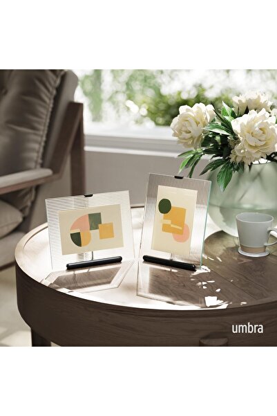 umbra Flute Picture Frame, 4x6 in, Black