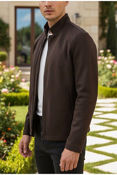 ByEmir Süet Nubuk İçi Astarlı Acı Kahve Ceket