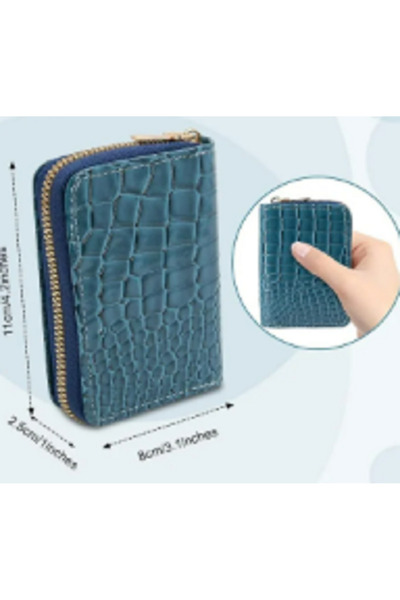 TChic Crocodile Patterned Multi-Compartment Card Holder