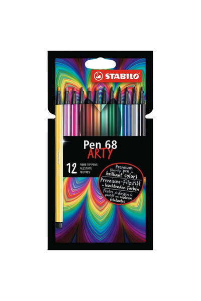 Stabilo Pen 68, 12 colors / set, Arty