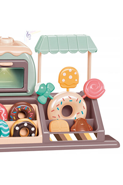Matadi Sugar Shop Donuts Confectionery Shop Set with Oven, Lights and Accessories
