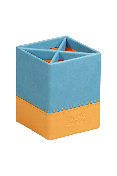 Rhodia Suport pentru stilouri Rhodiarama, imitație de piele, albastru turcoaz