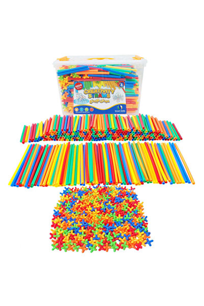 Fun Learning Store مجموعة ألعاب بناء STEM للأطفال من Creative Straws - مكونة ...