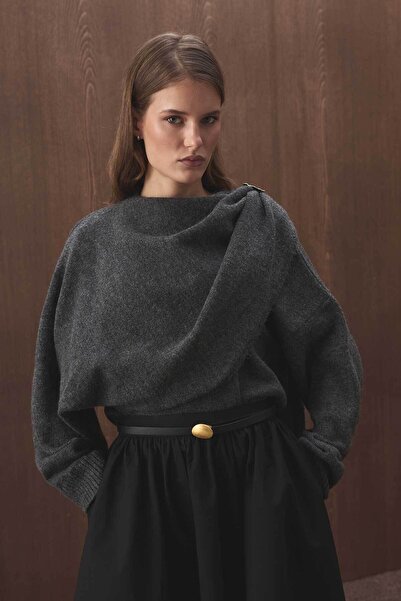 Hooopstore Leather Black Belt with Gold Metal Buckle