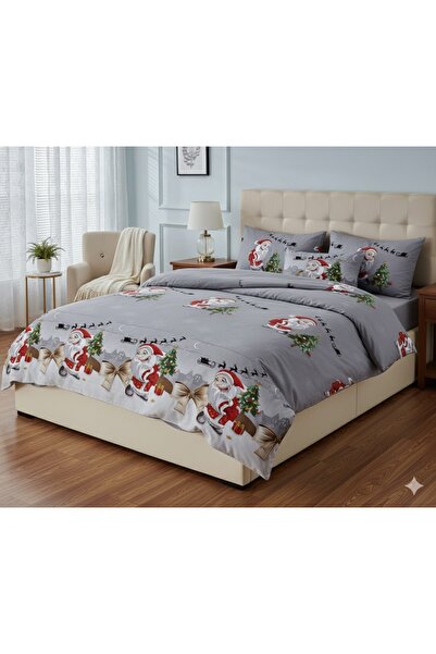 Casa Pucioasa Finet Bed Linen "Merry Santa" - 6 Pieces, 230x250