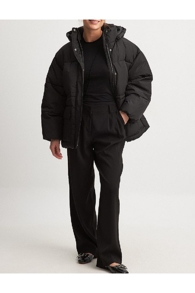 NA-KD Oversized Jacket, Black