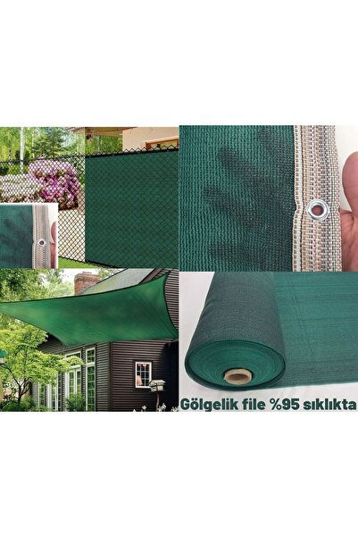 Asenya Gölgelik File 1x2,60 m Yeşil Gölgelik Branda Bahçe Çit Filesi Görüntü ...