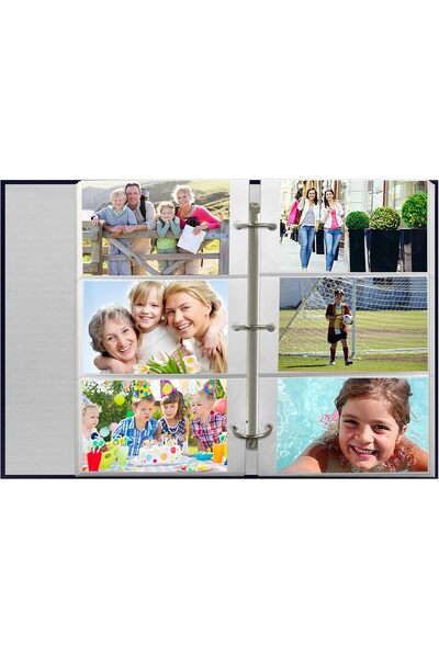 Pioneer Photo Albums Photo Album, 504 Pockets 4"X6", Navy Blue, STC-504