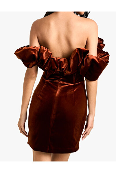 BOOHOO Short dress, Brown