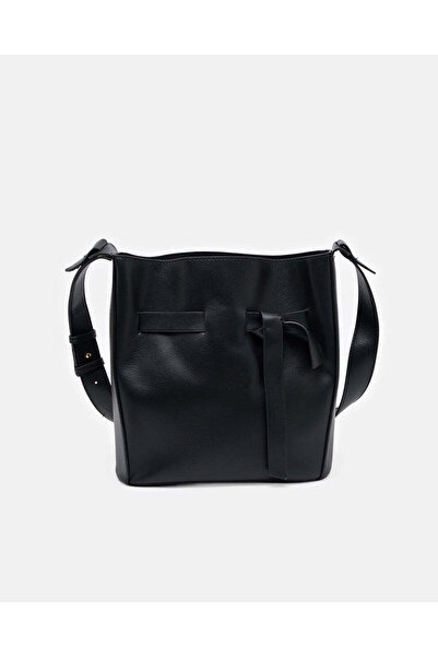 REDTAG Women Black Solid Bucket Bag