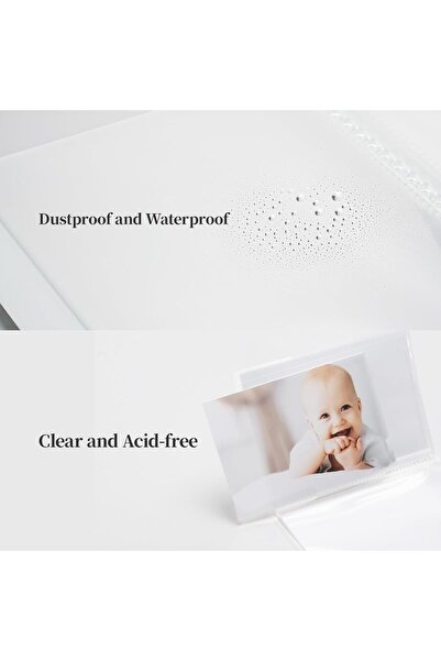 Yelajoy 40 Pockets Clear Photo Album A6 (3-Pack)