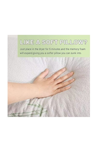 Livinova Lifestyle Bamboo Memory Foam Pillow – Premium Firm Neck Support (50x70 cm)